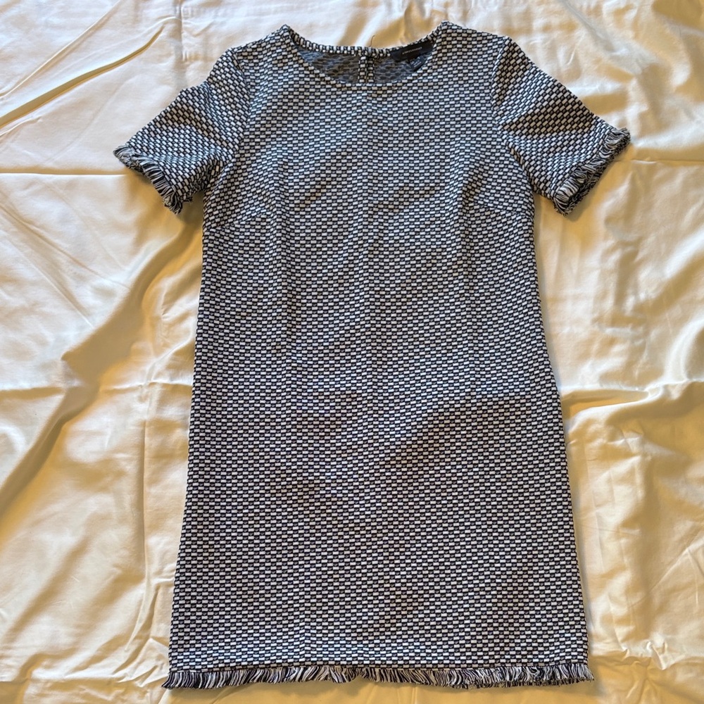 Atmosphere Black and White Textured Mini Dress